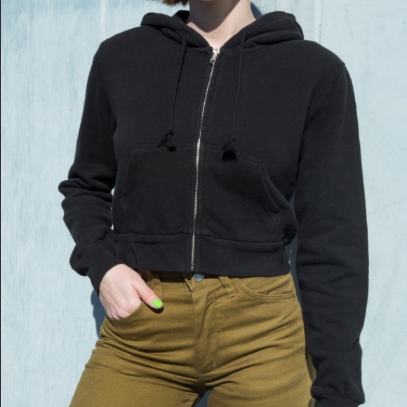 Black crystal hoodie brandy Clearance